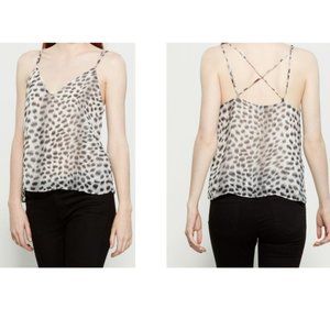 "Timing" Animal print X back cami
